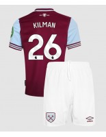 West Ham United Max Kilman #26 Domácí dres pro děti 2024-25 Krátký Rukáv (+ trenýrky)